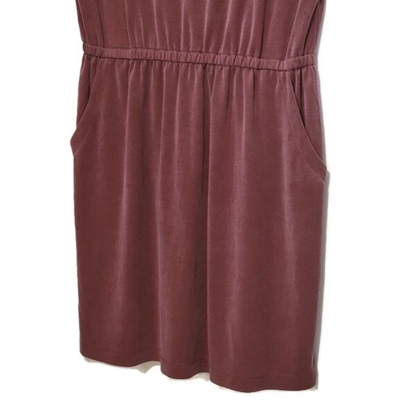 Cynthia Rowley Red Mini Dress Scoop Neck Short Sleeve Casual Summer Athleisure L - Picture 5 of 14